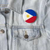 Filipijnse vlag ronde button 5,7 cm (In situ)