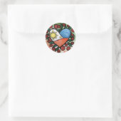 Filipijnse vlag ronde sticker (Tas)