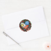 Filipijnse vlag ronde sticker (Envelop)