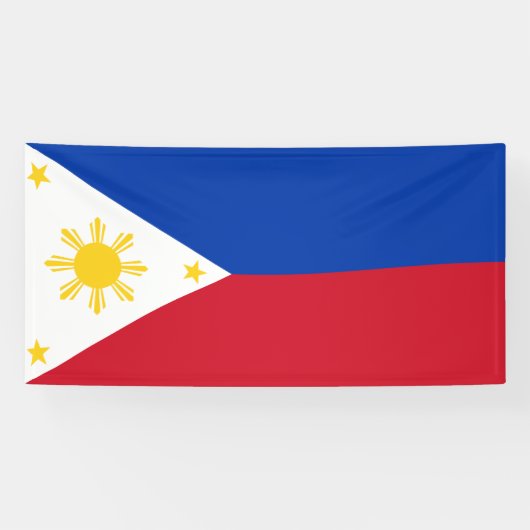 Filipijnse vlag spandoek (Horizontaal)