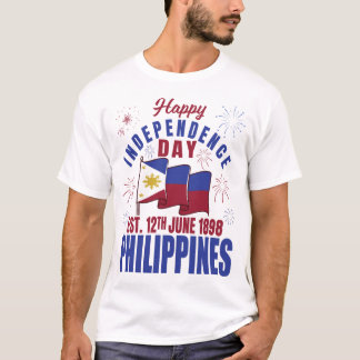 Filipijnse Vlag Speld Pinoy Filipijnse Onafhankeli T-shirt