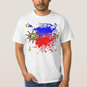 Filipijnse vlag Splatter T-shirt
