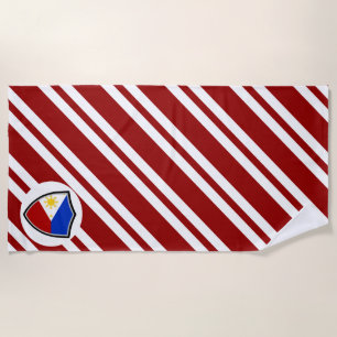 Filipijnse vlag strandhanddoek strandlaken