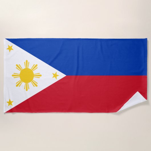Filipijnse vlag strandlaken (Voorkant)
