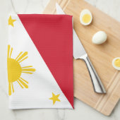 Filipijnse vlag theedoek (Quarter Fold)