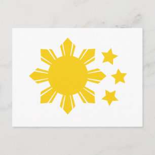 Filipijnse vlag - trots om Pinoy te zijn! Briefkaart