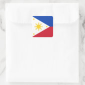 Filipijnse vlag vierkante sticker (Tas)