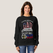 Filipina American Dad Fathers Day Papa Phillipines Trui (Voorkant volledig)