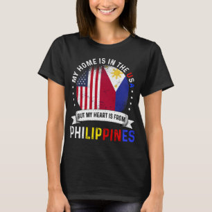 Filipina American Flag Filipino Roots USA Citizen T-shirt