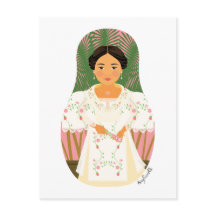 Filipina Matryoshka Briefkaart