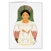Filipina Matryoshka Kaart (Voorkant)