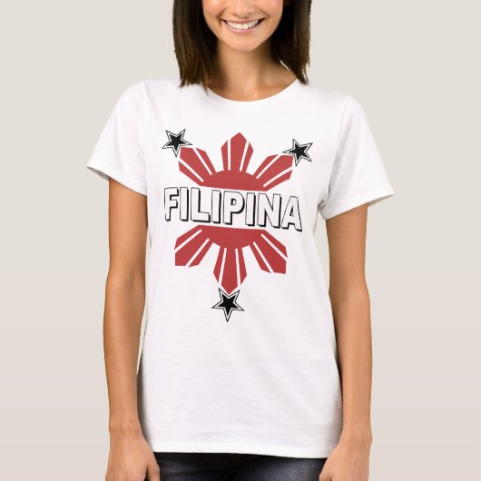 Filipina Sun en Star T-shirt (Voorkant)
