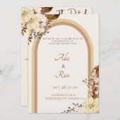 Filipiniana Filippijnse bruiloft uitnodiging Boho (Voorkant / Achterkant)