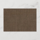 Filipiniana Kant op Burlap Bruiloft Gift Gids Kaar Informatiekaartje (Achterkant)