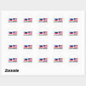 Filipino American Ronde Sticker (Vel)
