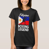 Filipino Boxing Philippine Flag Boxing Pinoy T-shirt (Voorkant)