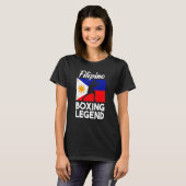 Filipino Boxing Philippine Flag Boxing Pinoy T-shirt (Voorkant volledig)