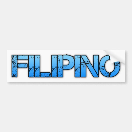 FILIPINO BUMPERSTICKER (Voorkant)