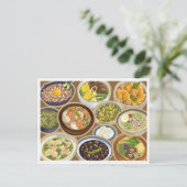 Filipino Dishes/Pinoy Food Ulam Briefkaart (Staand voorkant)