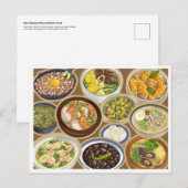 Filipino Dishes/Pinoy Food Ulam Briefkaart (Voorkant / Achterkant)