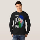 Filipino en Djiboutian Mix DNA-vlagwerelderfgoed T-shirt (Voorkant volledig)