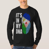Filipino en Djiboutian Mix DNA-vlagwerelderfgoed T-shirt (Voorkant)