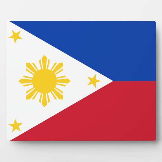 Filipino Flag Fotoplaat (Voorkant)