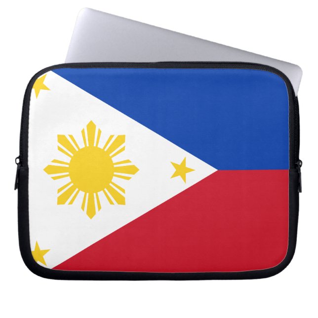 Filipino Flag Laptop Sleeve (Voorkant)