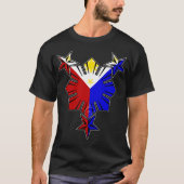 Filipino Flag Sun en Stars Shirt (Voorkant)