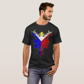 Filipino Flag Sun en sterren T-shirt (Voorkant volledig)