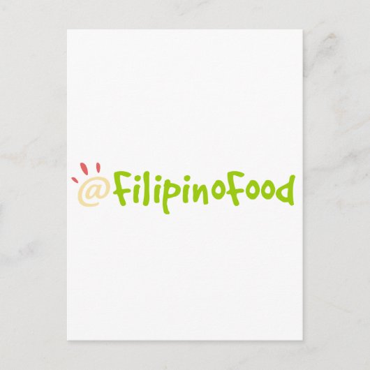 Filipino Food Briefkaart (Voorkant)