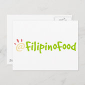 Filipino Food Briefkaart (Voorkant / Achterkant)