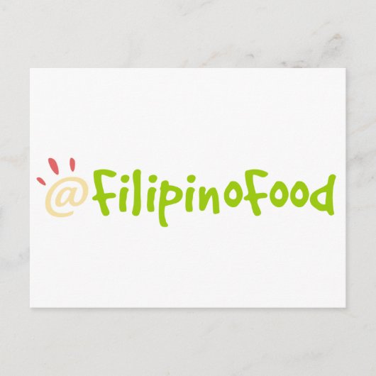 Filipino Food Briefkaart (Voorkant)