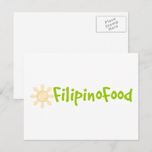 Filipino Food Briefkaart (Voorkant / Achterkant)