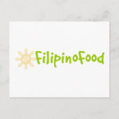 Filipino Food Briefkaart (Voorkant)