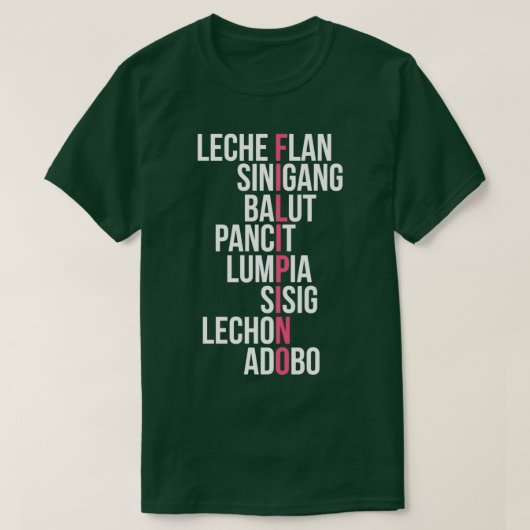 Filipino Food Pinoy Adobo T-shirt (Design voorkant)