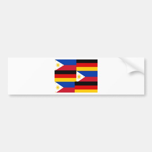 FILIPINO-GERMAN BUMPERSTICKER (Voorkant)