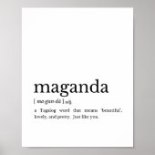 Filipino Gift Maganda Philippines Wall Art Poster (Voorkant)