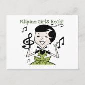 Filipino Girls Rock Briefkaart (Voorkant)
