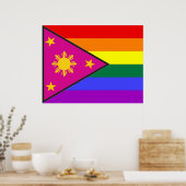 Filipino GLBT Pride Flag Poster (Keuken)