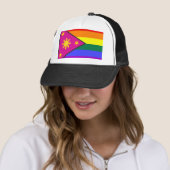 Filipino GLBT Pride Flag Trucker Pet (In situ)