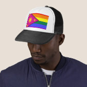 Filipino GLBT Pride Flag Trucker Pet (In situ)