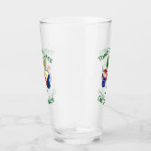 Filipino Irish American Flags Shamrock Personalize Glas (Rechts)