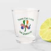 Filipino Irish American Flags Shamrock Personalize Shot Glas (Voorkant)