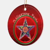 Filipino-kerstparol en Jeepney Keramisch Ornament (Links)