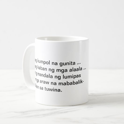 Filipino Love Stories mok (Voorkant links)