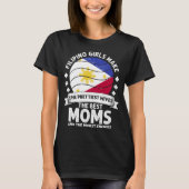 Filipino Mom Phillipines Mama Filipino American T-shirt (Voorkant)