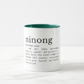 Filipino Ninong Definition Mug, Godfather Gift Mug Mok (Midden)