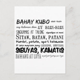 Filipino Nursery Rhyme reeks Briefkaart