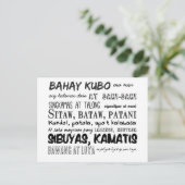 Filipino Nursery Rhyme reeks Briefkaart (Staand voorkant)